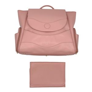 Kaintalia Ballet Pink Luna Diaper Bag Breast Pump Bag Office Bag. Changing Pad